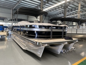 Barco de pontones de aluminio Allsea de 7.6m (25 pies) 2025 de China, con motores fueraborda de fábrica de calidad, en venta - Product Image 2