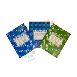 Cuaderno Escolar Personalizado Económico de Papel Offset Línea Francesa Dominicana para Estudiantes - Product Image 1