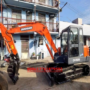 Mini pelleteuse sur chenilles Doosan DH55 d'occasion 0.2m3 Bucket 6ton Moteur certifié d'occasion en vente en Chine - Product Image 2