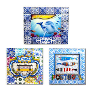 Изготовленный на заказ Туристический Сувенирный дизайн страны Lisboa сувенир португальский Петух Деревянный магнит на холодильник - Product Image 4