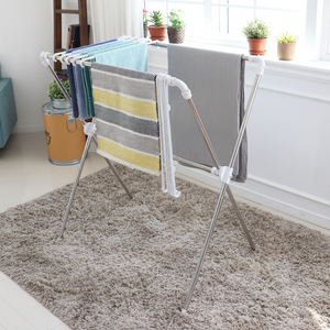 [HOME FRIEND] Tendedero en Forma de X (10 Perchas) de Fácil Almacenamiento con Diseño Compacto y Plegable para Uso en Interiores - Product Image 3