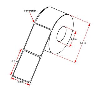 4 X 6 Inch 1000pcs/roll Direct Blank Shipping Label Roll Barcode A6 <b>Printer</b> Thermal <b>Sticker</b> Paper 3inch Core Waybill <b>Sticker</b> - Product Image 1