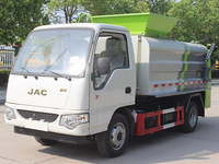 Camion de collecte des déchets alimentaires JAC 4x2, réservoir en acier inoxydable de 3,5 m³, hayon hydraulique, norme chinoise VI, prix direct usine