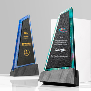 Trofeos de Cristal Hechos a Medida, Grabados con Láser, Premios Duraderos para Empleados Destacados, Regalos para Reuniones Anuales - Product Image 4
