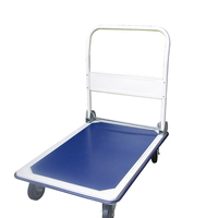 Alta capacidad 250kg Cargo Push Cart Hand Trolley Plataforma de acero Hand Truck