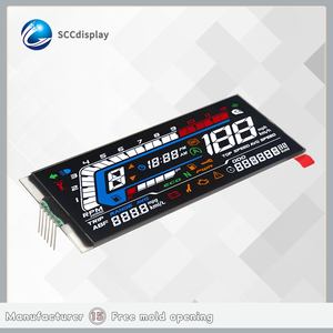 Màn hình hiển thị 7 đoạn tùy chỉnh chất lượng cao, chống chói, dành cho xe máy, mô-đun <span class=keywords><strong>LCD</strong></span> âm TBN SJXDGW018 & bộ điều khiển BU91R64CH - Product Image 5