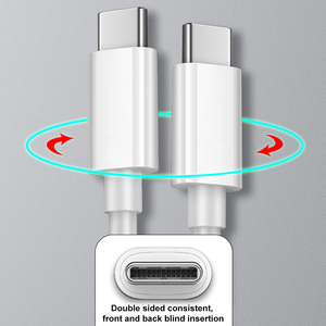 Di alta qualità 6ft ricarica rapida <span class=keywords><strong>USB</strong></span> <span class=keywords><strong>C</strong></span> a <span class=keywords><strong>USB</strong></span> <span class=keywords><strong>C</strong></span> cavo di ricarica <span class=keywords><strong>2</strong></span> metri cavo di alimentazione per iPhone 16 15 telefoni Samsung e computer portatile - Product Image 2