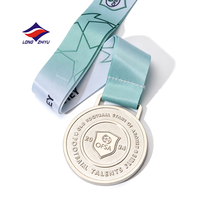 Medalla de helado creativa Longzhiyu de 20 años, medalla personalizada de aleación de zinc para campeonato de baile, medalla de competición de copa de baile divertida y libre.