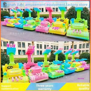 Nouveau modèle 2025 – Voiture électrique carrée pour enfants, voiture tamponneuse en plastique pour intérieur/extérieur, idéale pour les sorties parent-enfant en famille le soir - Product Image 5
