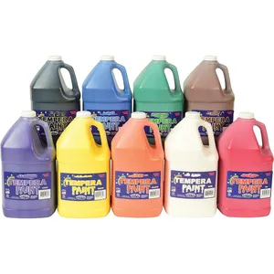 One Gallon /3785ml Pack of 9 Kids Craft Paints Multicolor Washable Tempera Paint