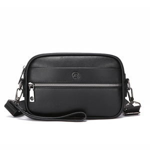 ODM/OEM High Quality PU Men's Crossbody Shoulder <b>Bag</b> Customized Business Travel <b>Work</b> Fashion Geometric Logo Daily Use - Product Image 1