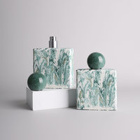 Vente en gros de flacons de parfum en verre de luxe de 30 ml et 50 ml, flacons de parfum portables noirs