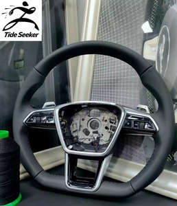 Volant de voiture en fibre de carbone pour <span class=keywords><strong>Audi</strong></span> R8 <span class=keywords><strong>TT</strong></span> Mk2 <span class=keywords><strong>Mk3</strong></span> B8 <span class=keywords><strong>RS</strong></span> TTS TTRs RS3 RS6 RS4 RS5 RS7 A3 D3 A4 A5 A6 C6 A7 A8 A1 Q3 Q5 Q7 - Product Image 4