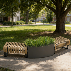 Banco de Madera Maciza para Exteriores, Simple, para Parques, Áreas de Descanso, Estaciones de <span class=keywords><strong>Metro</strong></span> Comunitarias, Parques de Atracciones - Product Image 4