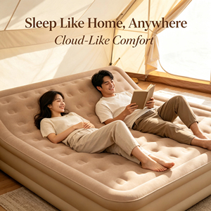 Matelas <span class=keywords><strong>Gonflable</strong></span> Automatique pour Camping Extérieur et Usage Domestique, Pliable avec Pompe à Air Intégrée, <span class=keywords><strong>Lit</strong></span> d'Appoint Électrique Simple/Double - Product Image 6