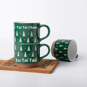 Taza <span class=keywords><strong>de</strong></span> Agua Familiar con Diseño Estético y Asa, Tema Navideño, Pequeño Regalo, Taza Práctica para Parejas - Product Image 5