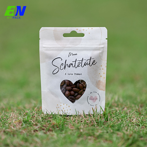 Túi Đứng Đựng Giấy Kraft Có Thể Phân Hủy Túi Đóng Gói Thực Phẩm Có Thể Phân Hủy Có Thể Phân Hủy Có Cửa Sổ Trong Suốt - Product Image 6