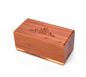 Pabrik Grosir Peti Jenazah Kayu Cedar Modern untuk Hewan Peliharaan, Kotak Kremasi untuk Abu Jenazah Anjing Kucing untuk Memperingati Teman Berbulu Anda - Product Image 1