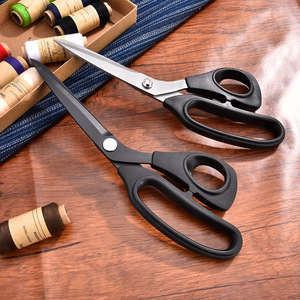 Stainless Steel Tailor Scissors 9.5 Inch Black Straight Head For Home Use - Product Image 4