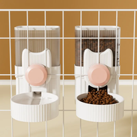 Vente en gros de bols automatiques pour animaux de compagnie, cage suspendue, distributeur de nourriture, bouteille d'eau pour animaux de compagnie, récipient à nourriture, bol pour chiots, chats, lapins