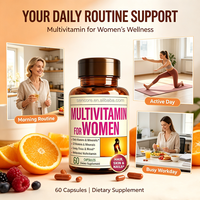 Capsules multivitaminées pour femmes Vitamines minéraux énergétiques humeur cheveux peau ongles Complément alimentaire