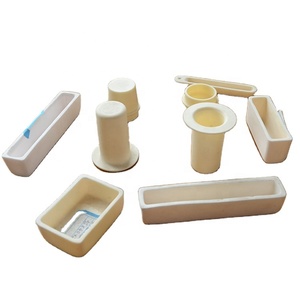 Laboratorio 99% di Allumina Corindone Ceramica barca di Nitruro di Boro (BN Evaporazione Crogioli di Barche - Product Image 1