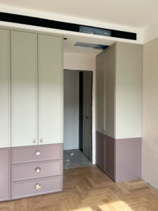 <span class=keywords><strong>Armadio</strong></span> Moderno Minimalista in Stile Francese Crema per Camera da Ragazza / Mobile Contenitore per Camera da Letto - Product Image 2