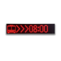 Affichage LED de destination pour bus, affichage de l'itinéraire extérieur avec cadre en aluminium -40 ° C~+80 ° Garantie 10 ans contre les intempéries
