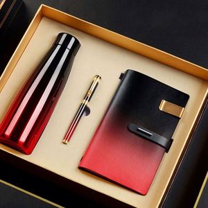 Brand New Custom Logo Vacuum Cup Fancy Journal Diary Planner <b>Notebook</b> With Pen Business Corporate Gift Idea for Clients - Product Image 2