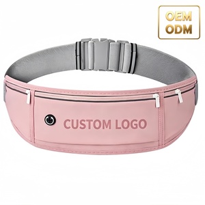 Riñonera Impermeable de Nailon con Logotipo Personalizado, MOQ Bajo, para Mujer, Bolsas Deportivas para Exteriores con Orificio para Auriculares, Accesorios para Correr para Adultos - Product Image 1