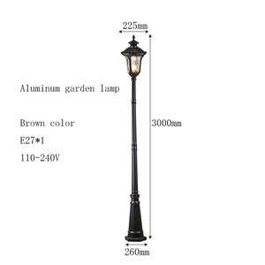 Elektrik 85-260V dekoratif süper parlak Led ışıkları açık bahçe lambası direği - Product Image 3