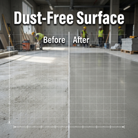 Enduit liquide pour sols industriels, durcisseur de surface en béton, anti-poussière, résistant à l'abrasion, pour usage en usine, application au pinceau