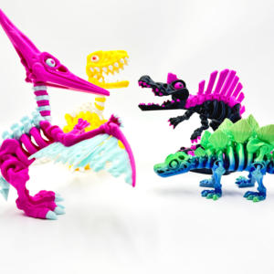 Nuevo esqueleto de dinosaurio impreso en 3D transfronterizo, adornos familiares de articulaciones móviles, juguetes para niños con animales y dinosaurios - Product Image 1
