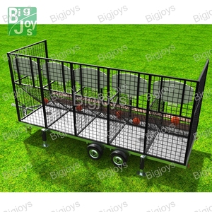 Remorque <span class=keywords><strong>Trampoline</strong></span> Jeu de basket-ball Route mobile Marche Dernière conception Enfants Parc d'attractions Extérieur Usine Dimensions Personnalisé - Product Image 1