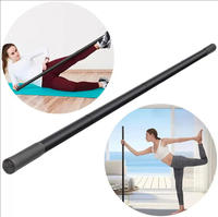 Bâton de yoga réglable, bâton d'exercice rétractable, poignée antidérapante, correcteur de posture, barre de Pilates pour la maison, la salle de sport, la remise en forme et les étirements
