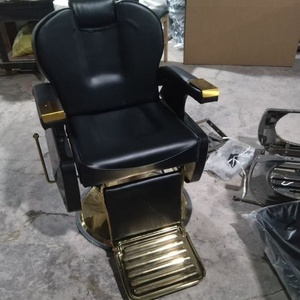 Chaise de barbier robuste conçue pour durer dans les salons occupés, chaise de barbier avec repose-pieds pour un confort accru pour vos clients - Product Image 1