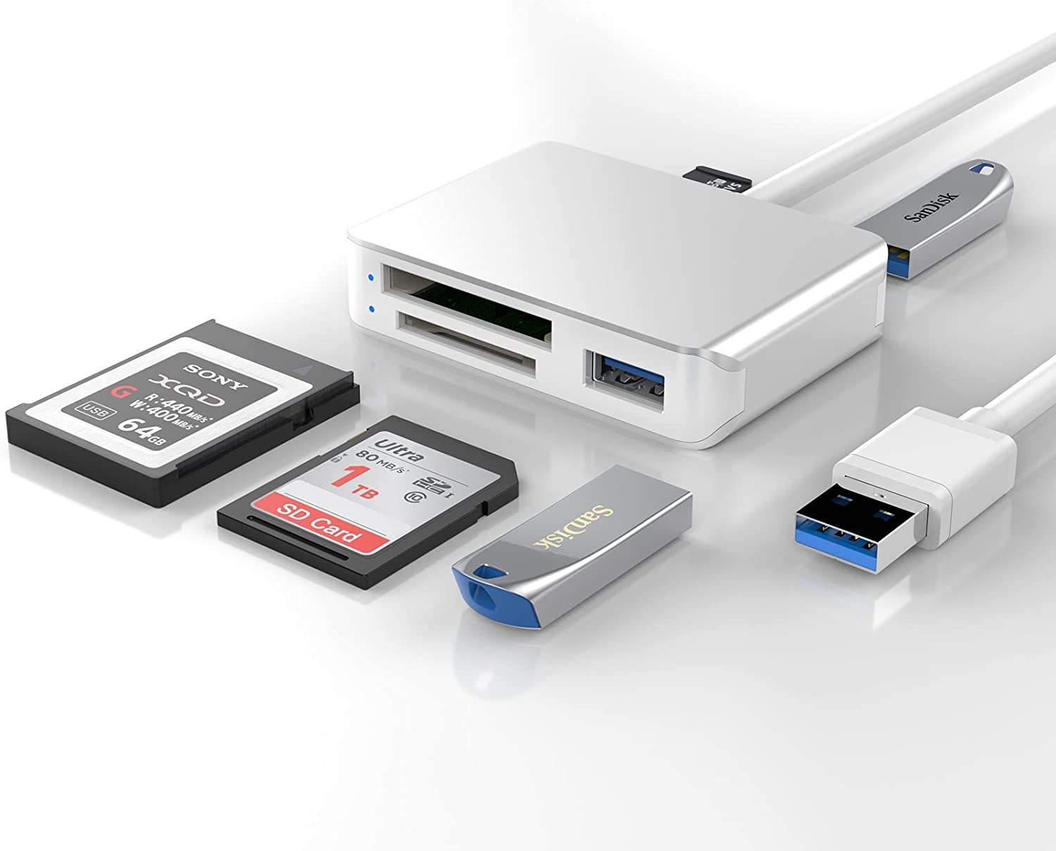 Multi SD Card Reader Speaker High-Speed Portable