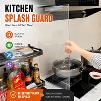 Panneau de séparation de cuisine en polycarbonate transparent, protection anti-éclaboussures de cuisinière, plaque PC personnalisée pour zone de cuisson