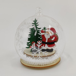 <span class=keywords><strong>Boule</strong></span> <span class=keywords><strong>de</strong></span> verre en résine créatif 8 9 10 12 15 cm, décoration <span class=keywords><strong>de</strong></span> noël, vide, <span class=keywords><strong>blanc</strong></span>, sphère ventilée, scène <span class=keywords><strong>de</strong></span> verre suspendue - Product Image 1