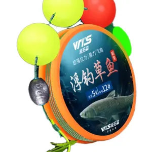 Hot Selling Luya floating fishing grass fish line group fishing group special sliding float ball drift finished set