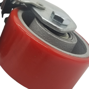 SYSanjang 1,5 2 2,5 3 Zoll Top-Lieferant Langlebige rote Farbe Light Duty <span class=keywords><strong>Brown</strong></span> TPR <span class=keywords><strong>Swivel</strong></span> <span class=keywords><strong>Caster</strong></span> - Product Image 3