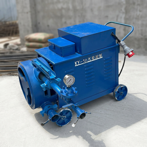 Pompe à mortier à compression 5m³/h, débit élevé 25 bars, injection de ciment pour renforcement de fondations de tunnels et fissures, moteur 7.5kW - Product Image 1