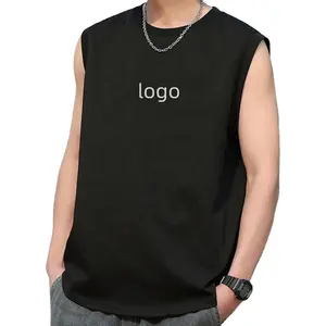 OEM Custom High Quality New Style Gym Tank Top Hip Hop Sleeveless T-shirt Sport Wear Over Sized Tank Top for Men