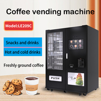 Máquina expendedora combinada automática de doble opción que ofrece Bebidas frías y calientes
