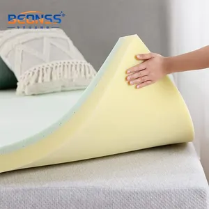 Colchón ortopédico doble comprimido para cama de suelo, colchón impermeable plegable de espuma viscoelástica de Gel, colchón híbrido Topper