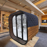 Sauna baril extérieur traditionnel étanche Spa extérieur panoramique pas cher