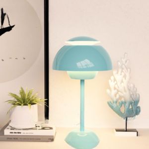 Nouvelle <span class=keywords><strong>lampe</strong></span> de table en forme de bourgeon de fleur métallique multicolore, lumière d'ambiance sans fil, <span class=keywords><strong>lampe</strong></span> de table décorative haut de gamme pour chambre à coucher. - Product Image 4