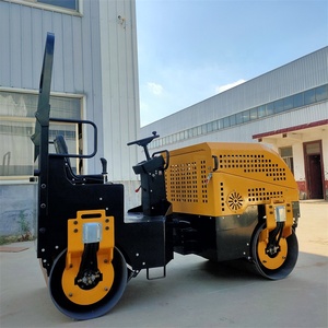 <span class=keywords><strong>Rullo</strong></span> Compattatore Vibrante Mini da 1, 3, 5 Tonnellate, <span class=keywords><strong>Rullo</strong></span> <span class=keywords><strong>Stradale</strong></span> a Doppio Tamburo Diesel da 330kg a 5T, fino a 5000kg - Product Image 4