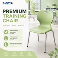 Chaise d'appoint empilable en PP et fibre de verre, dossier ergonomique profilé, 6 couleurs, structure en acier, pour salle de conférence et de formation, OEM en gros