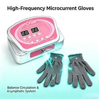 Gants conducteurs micro-courants BIO pour appareil de beauté, lifting du visage et du cou, raffermissement de la peau, drainage lymphatique, équipement de salon pour le visage